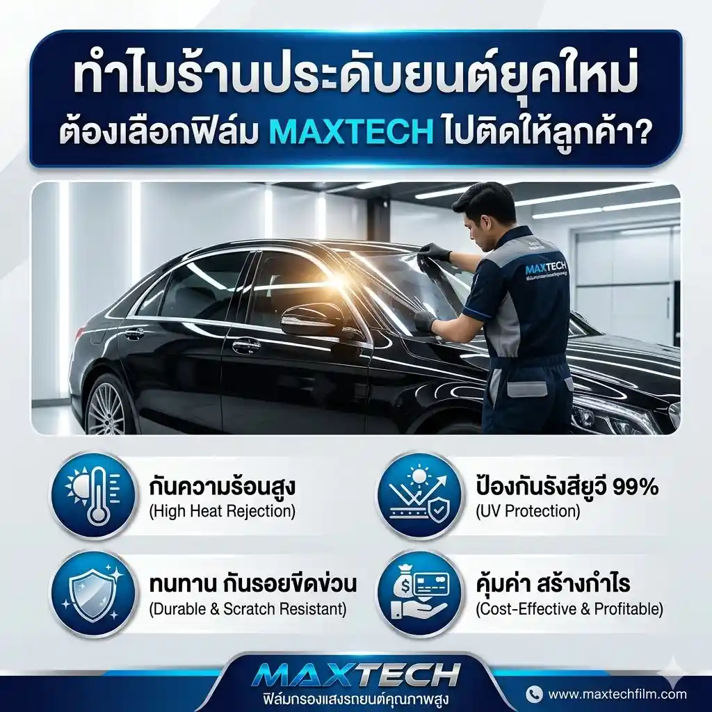 ทำไมต้องเลือกฟิล์มกรองแสง MAXTECH