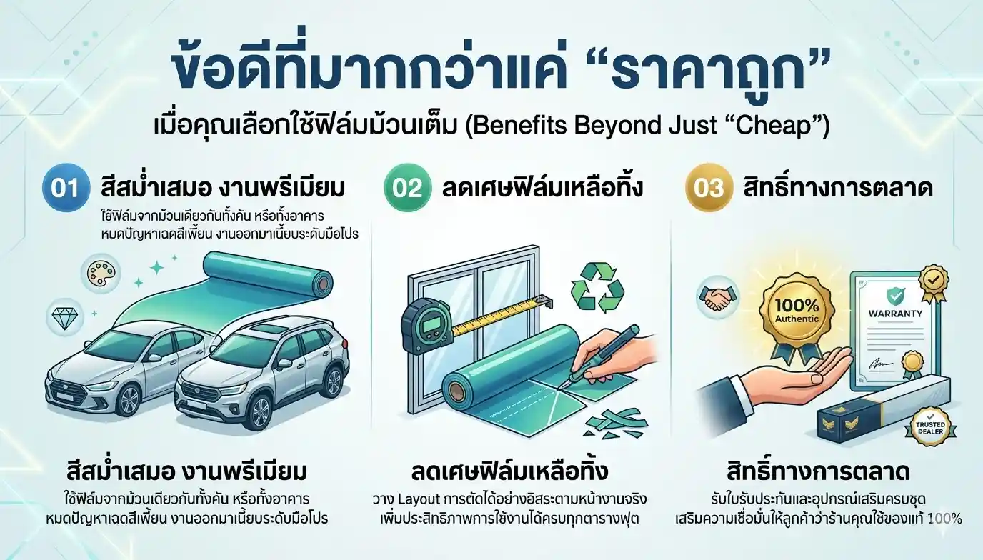 ฟิล์มกรองแสงราคาส่ง Maxtech ที่มากกว่าแค่ 