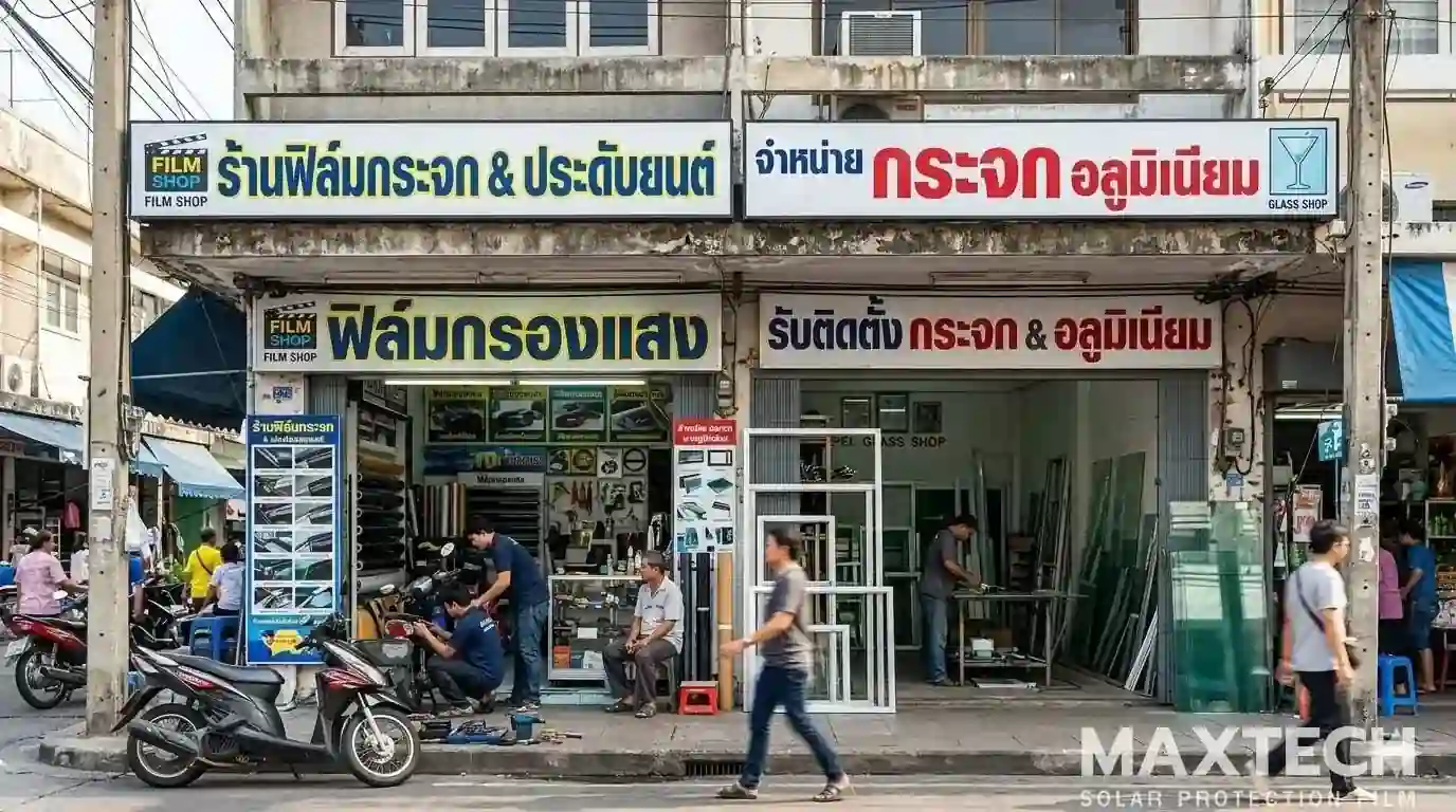 ฟิล์มกรองแสง MAXTECH Black Carbon สำหรับร้านฟิล์มและช่างติดตั้ง